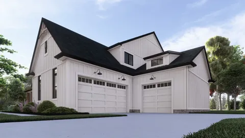 The Beringer II house plan, exterior view 4